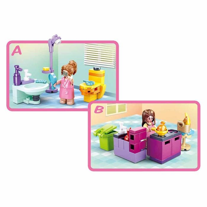 Конструктор Розовая мечта &laquo;Дамская комната&raquo;, 56 деталей