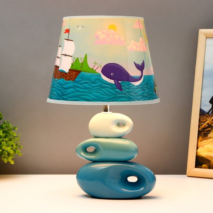 Настольная лампа  Настольная лампа "Корабли" Е14 40Вт 25х25х38 см RISALUX