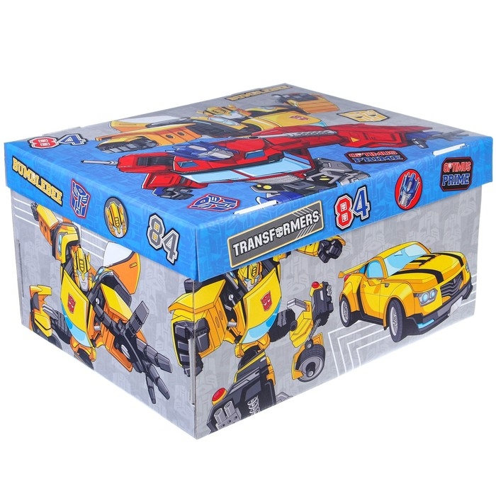 Подарочная коробка с крышкой, складная, 31х25.5х16 см, Трансформеры Подарочная коробка с крышкой, складная, 31х25.5х16 см, Трансформеры