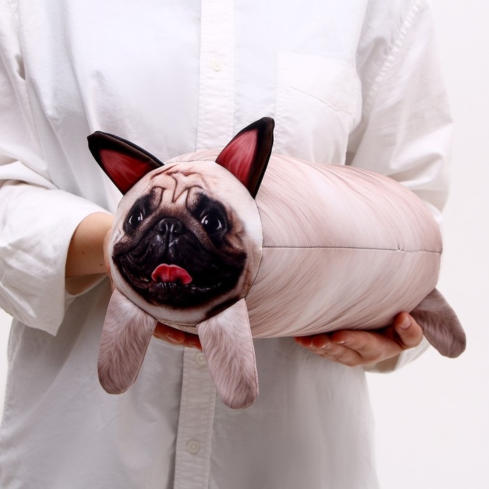 Антистресс подушка, собака &laquo;Мопс&raquo;