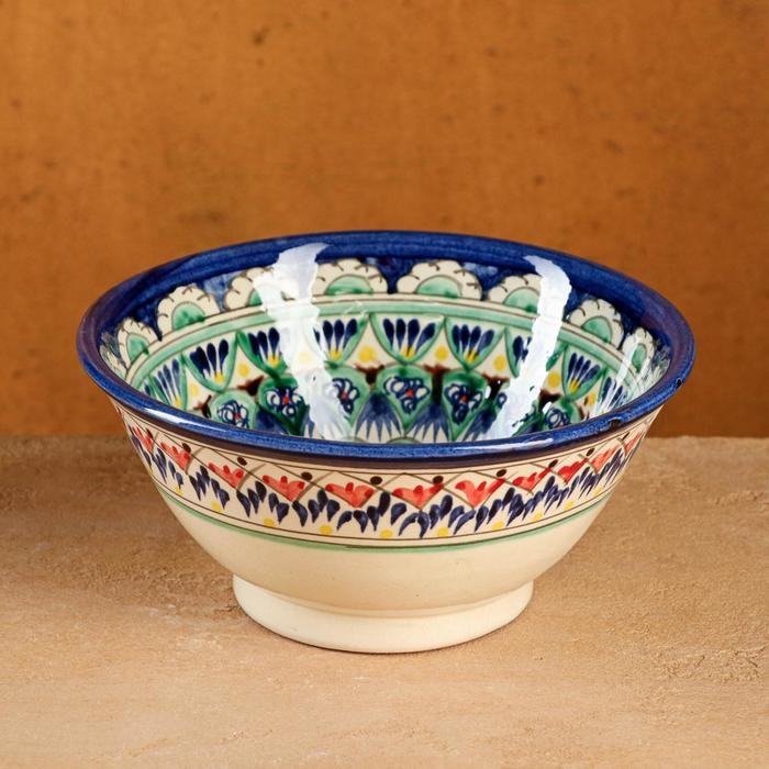 Коса Риштанская Керамика  Коса Риштанская Керамика "Узоры", 18 см, большая, микс