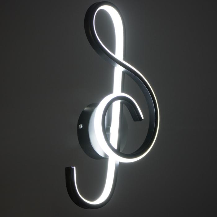 Бра 1936/1 LED 18Вт черный 14х35 см