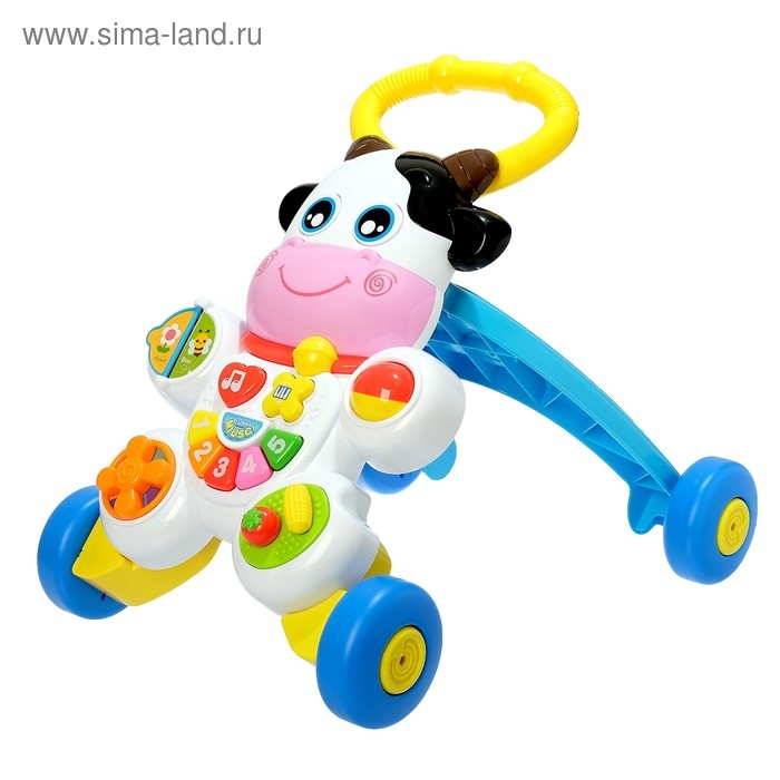 Каталка - ходунок «Коровка», звуковые эффекты Каталка - ходунок «Коровка», звуковые эффекты