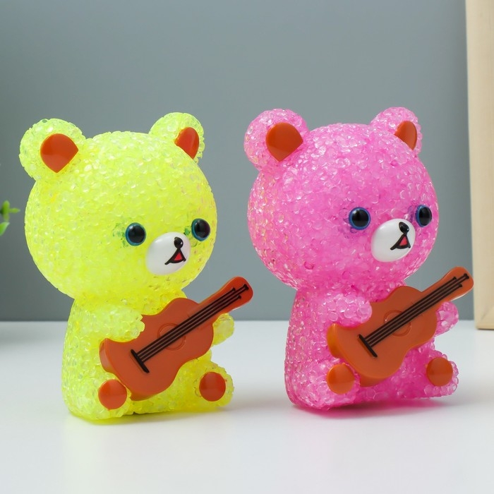 Ночник Ночник "Мишка" LED RGB от батареек 3хLR44 МИКС 10х10х15,5см RISALUX