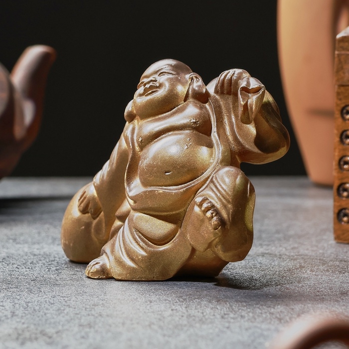 Фигурка для чайной церемонии - хамелеон Фигурка для чайной церемонии - хамелеон "Хотэй" 13х4х9см