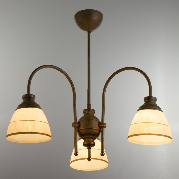 Люстра Люстра "Дэфия" 3хЕ27 40Вт золото 57х57х40 см BayerLux