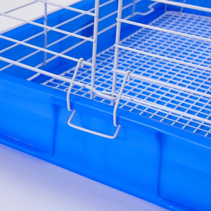 Клетка для кроликов RT-1, 62 х 42 х 39 см, синяя Клетка для кроликов RT-1, 62 х 42 х 39 см, синяя