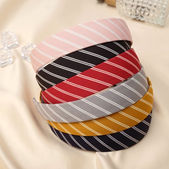 Ободок для волос Ободок для волос "Дженни" двойная полоса, 2,5 см, микс