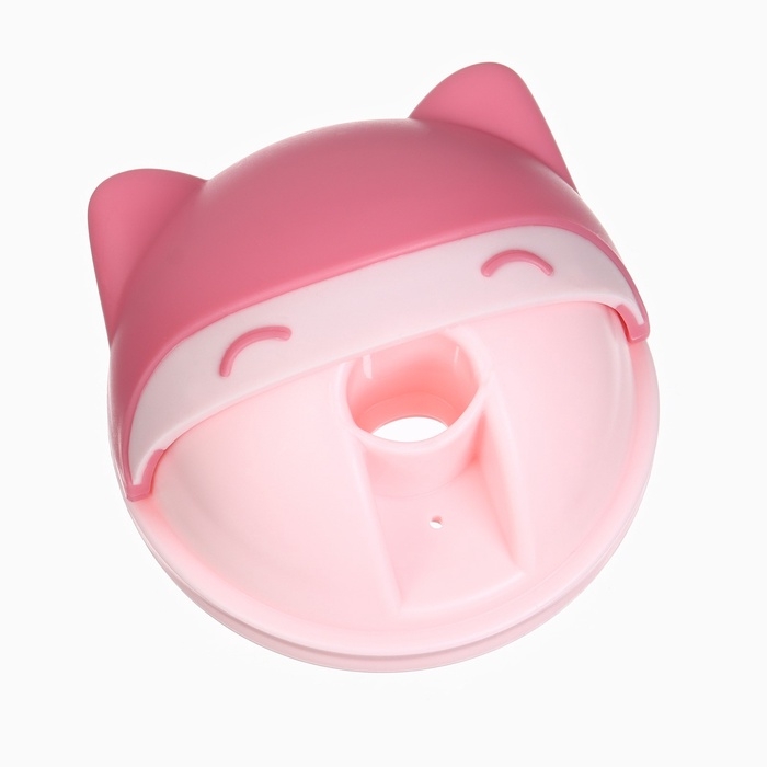 Поильник детский M&B «Котик» с трубочкой, от 9 мес., 280 мл., цвет молочно-розовый Поильник детский M&B «Котик» с трубочкой, от 9 мес., 280 мл., цвет молочно-розовый