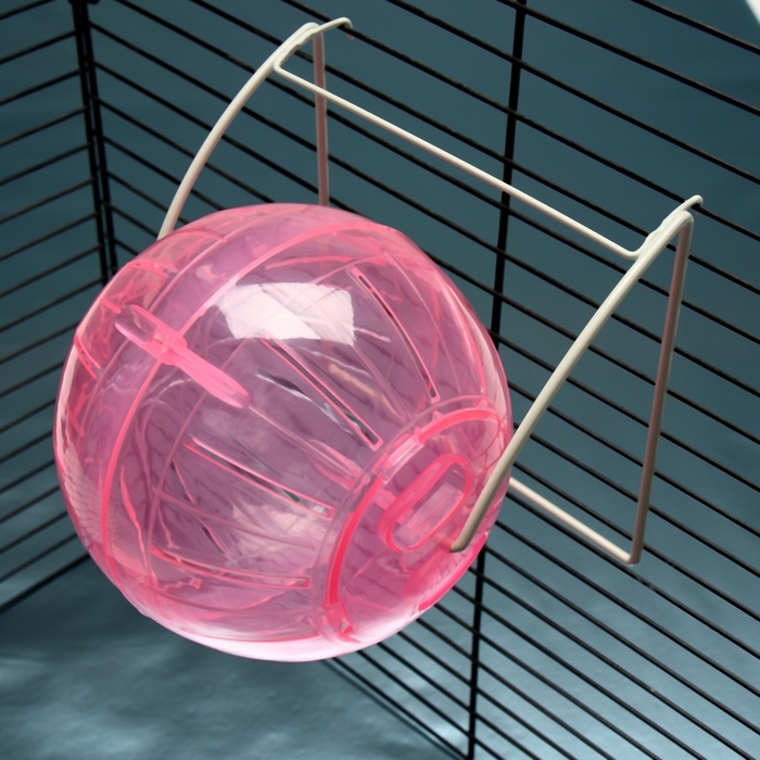 Шар для грызунов на металлическом основании, 12 см, розовый Шар для грызунов на металлическом основании, 12 см, розовый