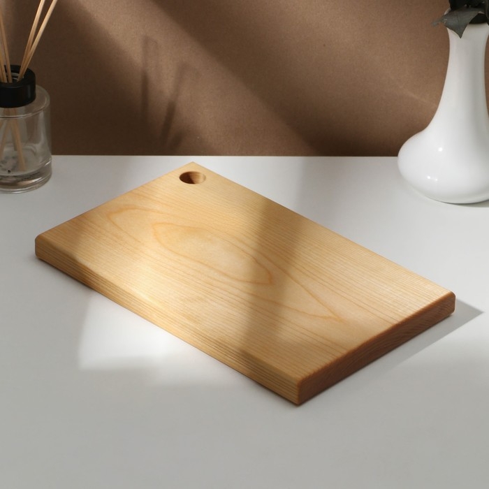 Доска разделочная с отверстием Adelica, 26×16×2 см, покрыта маслом, цельная берёза Доска разделочная с отверстием Adelica, 26×16×2 см, покрыта маслом, цельная берёза