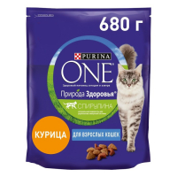 Сухой корм Purina One "Природа здоровья" для кошек, курица, 680 г