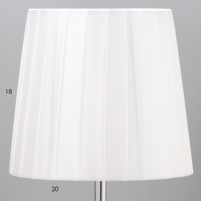 Настольная лампа Настольная лампа "Фиона" Е27 40Вт черно-белый 19х19х36 см RISALUX