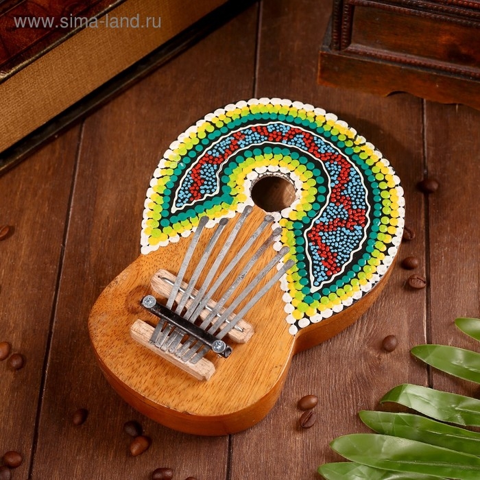 Сувенирный музыкальный инструмент "Калимба" МИКС 17х13х3 см