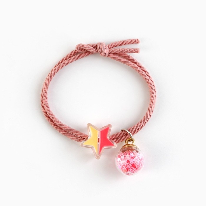 Резинка для волос новогодняя «Самой очаровательной» на Новый год, диам, 5 см Резинка для волос новогодняя «Самой очаровательной» на Новый год, диам, 5 см