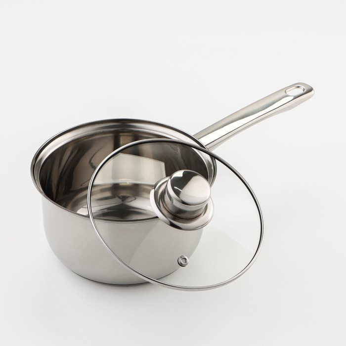 Набор посуды из нержавеющей стали Доляна «Классика», 8 предметов: ковш 1,5 л, 2 кастрюли 2/3 л, сковорода d=24 см, крышки, стенки 0,3 мм, дно 5 мм Набор посуды из нержавеющей стали Доляна «Классика», 8 предметов: ковш 1,5 л, 2 кастрюли 2/3 л, сковорода d=24 см, крышки, стенки 0,3 мм, дно 5 мм