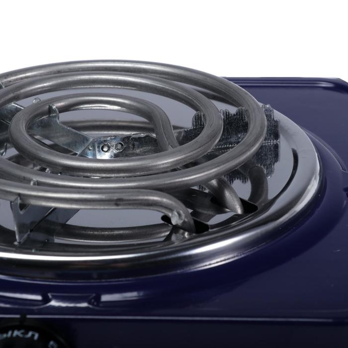 Плитка электрическая HOMESTAR HS-1103, 1000 Вт, 1 конфорка, цвет  Плитка электрическая HOMESTAR HS-1103, 1000 Вт, 1 конфорка, цвет "сапфир"