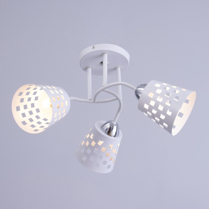 Люстра Люстра "Дана" 3х60Вт Е27 Белый 48х48х28см