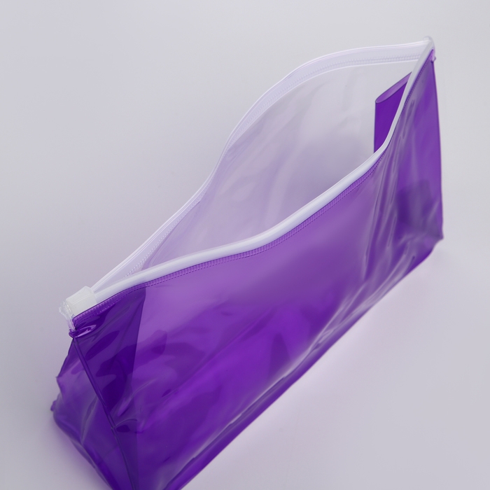 Косметичка с застёжкой зип-лок, цвет фиолетовый Косметичка с застёжкой зип-лок, цвет фиолетовый