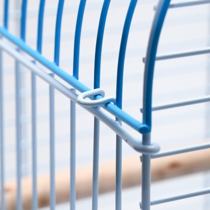 Клетка для птиц Bd-3/1o, раскрывающаяся крыша, 47,5 х 37 х 70 см, голубая Клетка для птиц Bd-3/1o, раскрывающаяся крыша, 47,5 х 37 х 70 см, голубая