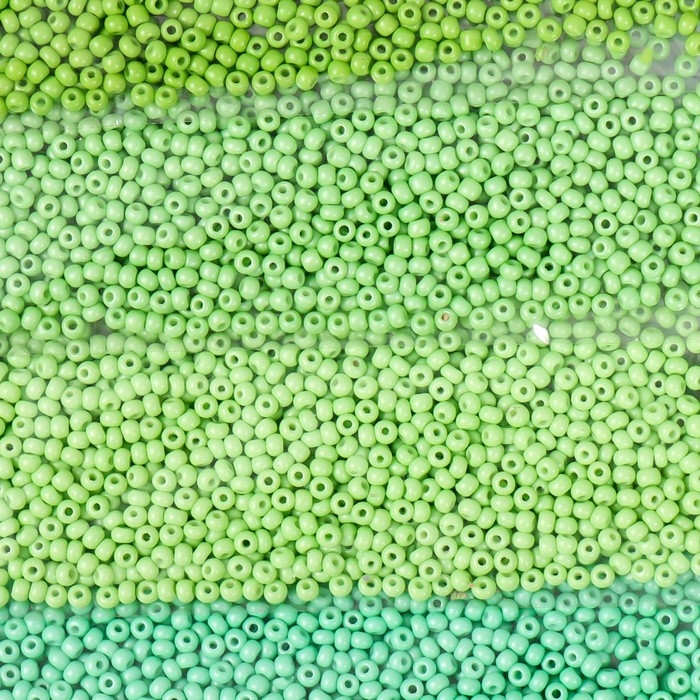 Бисер круглый 12/0 Бисер круглый 12/0 "Цвета листвы" 6 цветов х 10 гр 20х8 см