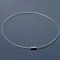 Основа для колье (чокер) с замком, 1 мм, цвет стальной, 45 см