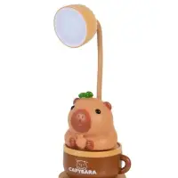 Ночник "Капибара в чашке" 8хLED 3Вт 5V USB АКБ 2 режима 9,5х9,5х28,5 см Ночник "Капибара в чашке" 8хLED 3Вт 5V USB АКБ 2 режима 9,5х9,5х28,5 см
