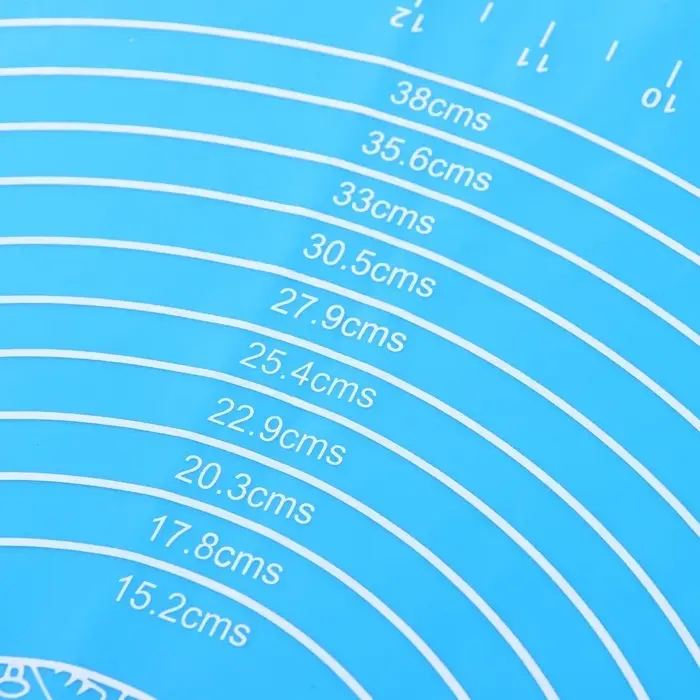 Коврик для выпечки и раскатки теста с разметкой Доляна &laquo;Эрме&raquo;, силикон, 65.5&times;45 см, синий