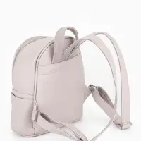 Рюкзак-мини женский на молнии, с карманом, размер 22&times;12&times;25 см, бежевый