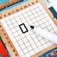 Настольная игра морской бой &laquo;Тихие воды&raquo;, 2 стираемых маркера, 2 игровых поля, 6+