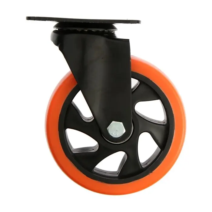 Колесо мебельное CAPPIO, d=125 мм, поворотное, покрытие PVC