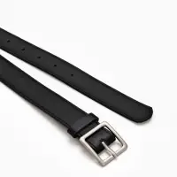 Ремень жен 05-01-02-01, Июнь2508, 3*0,3*110 см, без винта, пряж мат металл, 1 прокол, черн   1090314