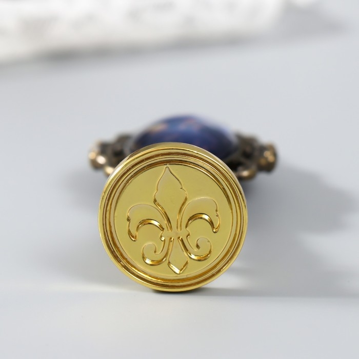 Сургучный набор "Принц" печати, ручка, ложка, маркер, воск, свеча 22х12 см