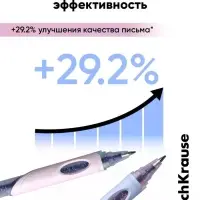 Набор гелевых ручек со стираемыми чернилами ErichKrause ErgoLine Milky, 2 штуки, узел 0.5 мм, синяя