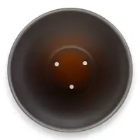 Горшок цветочный с поддоном 5 л, d122/h19,5 см серый керамика, "Туман" (М)