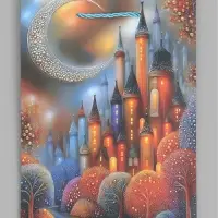 Пакет подарочный ламинированный "Город", S 18 x 23 х 10 см