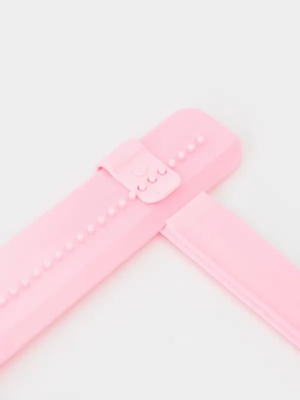 Шпатель кондитерский угловой Доляна, 2 части, 23.5&times;4.7&times;2.6 см, пластик, розовый