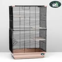 Клетка для шиншиллы &laquo;Пижон&raquo; №10, разборная, 58&times;40&times;88, бежевая