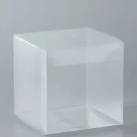 Складная прозрачная коробка из PVC, для упаковки подарков, 8&times;8&times;8 см