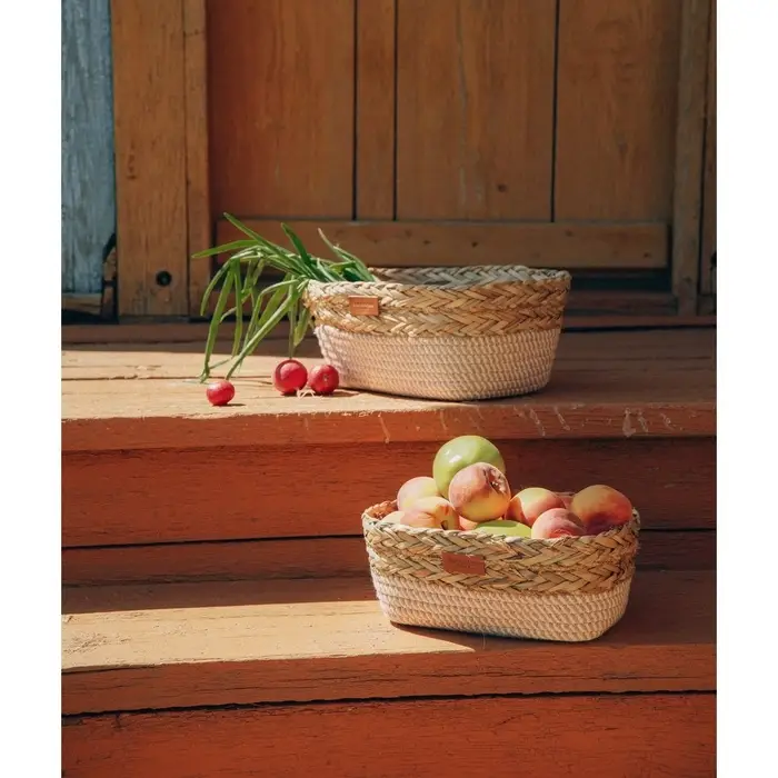 Корзины для хранения SL Home, плетёные, ручной работы, 2 шт., 28&times;18&times;10 см, 30&times;20&times;12 см