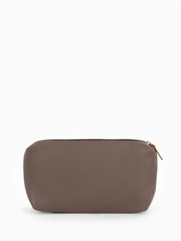 Сумка женская мессенджер TEXTURA на магните, с косметичкой, 28&times;4&times;20 см, серая