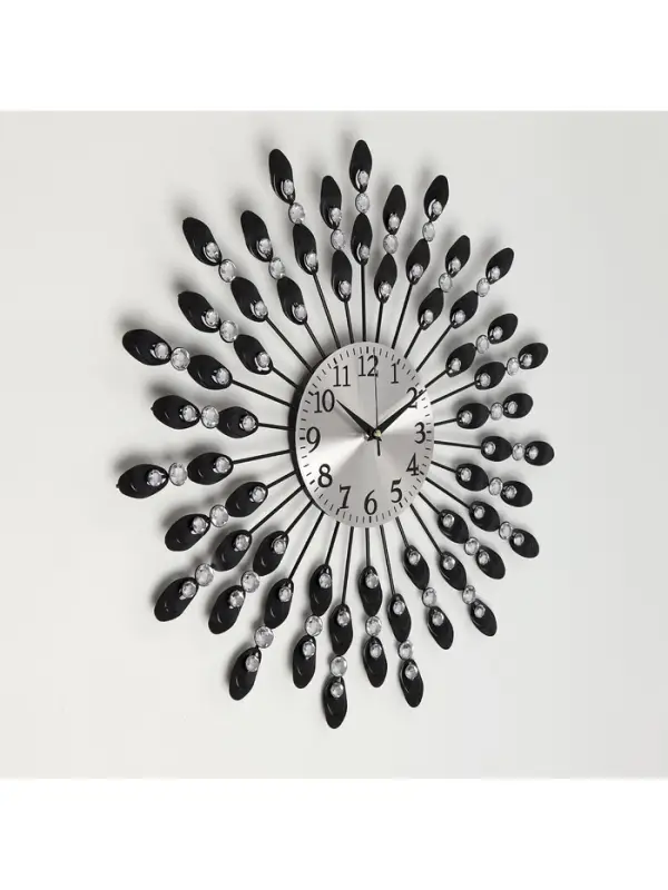 Часы настенные интерьерные &laquo;Павлин&raquo;, бесшумные, плавный ход, d=48 см, циферблат d=14 см, от батарейки 1&times;АА