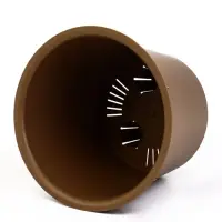 Кашпо со вставкой 7,8 л d28 см h25,5 см МИКРИТ бежевый слайн