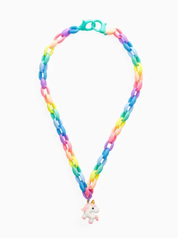 Набор детских украшений &laquo;Выбражулька. Сказка&raquo;, 5 предметов: цепочка единорог, 3 пары клипс, брелок мишка