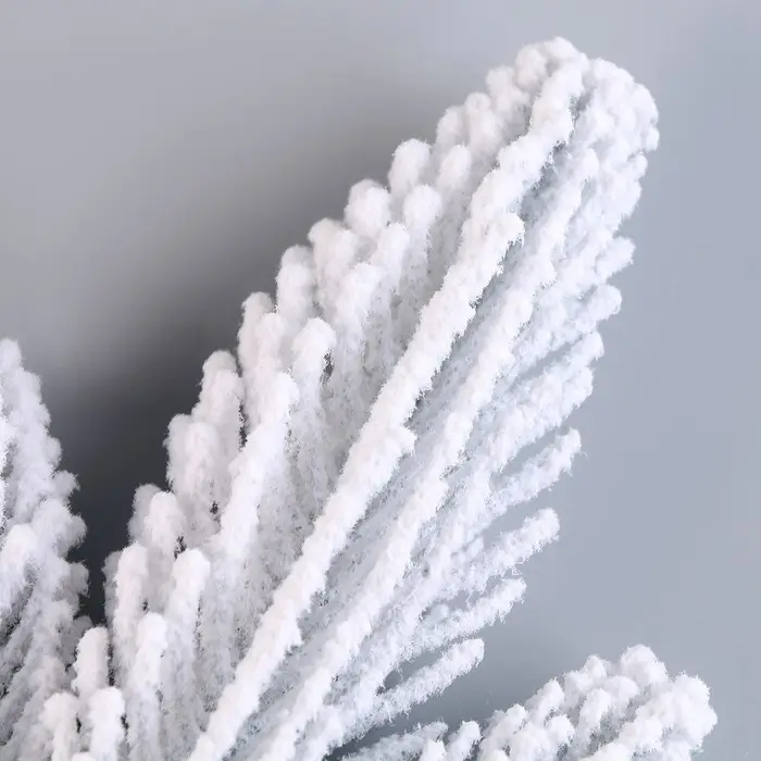 Литая веточка, голубая, заснеженная, набор 3 шт.