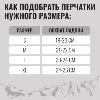Перчатки лыжные ONLYTOP модель 2049, р. S
