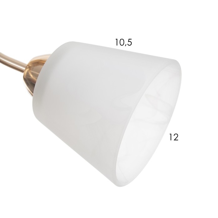 Люстра потолочная Элли 3х40Вт Е27 Золото 52x52x30 см Люстра потолочная Элли 3х40Вт Е27 Золото 52x52x30 см