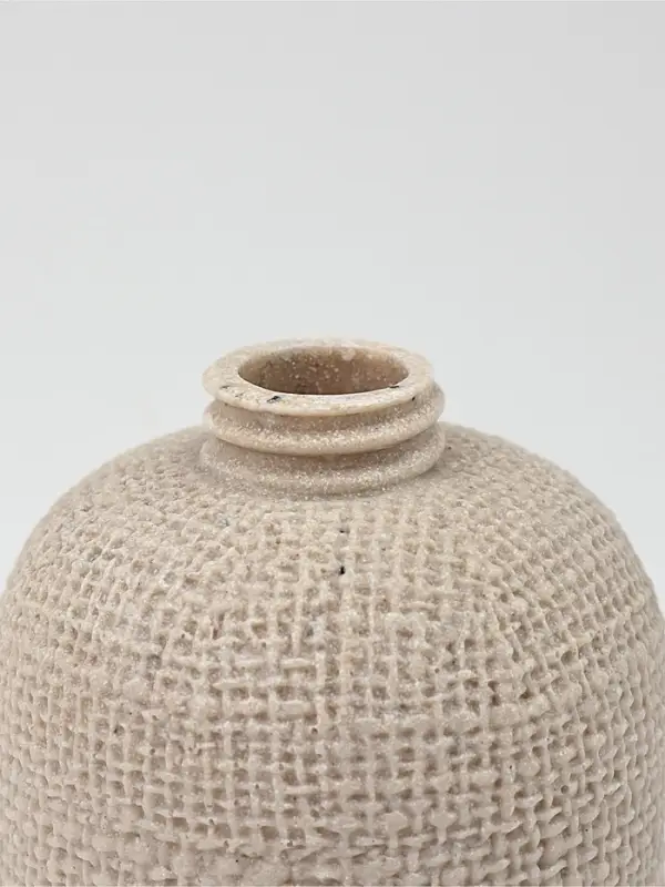 Набор для ванной "Плетение" 2 предмета (дозатор для мыла, стакан), цвет бежевый