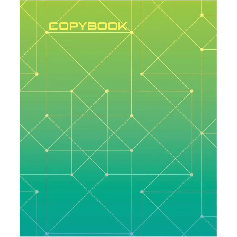 Тетрадь общая А5,48л,кл,скоб,блок-офсет-2 Attache Alpha син/зелен вассорт