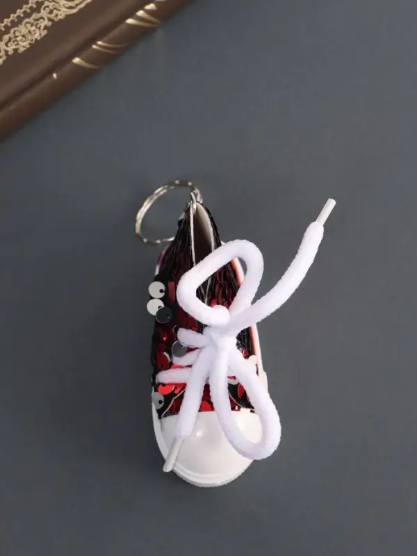 Брелок для ключей на кольце &laquo;Кедик&raquo;, текстиль, пайетки, 3.4&times;7.3&times;4.5 см, МИКС